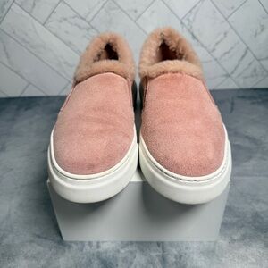 M. Gémi Italian Pink Suede Women's Slip-On Shoes